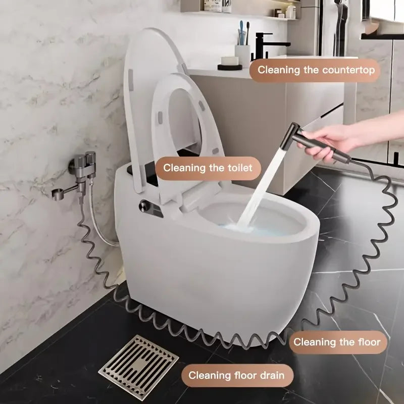 Modern Dual mop toilet cleaning faucet, wall mounted