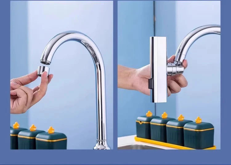Kitchen Waterfall Three-mode Universal Swivel Extension Faucet