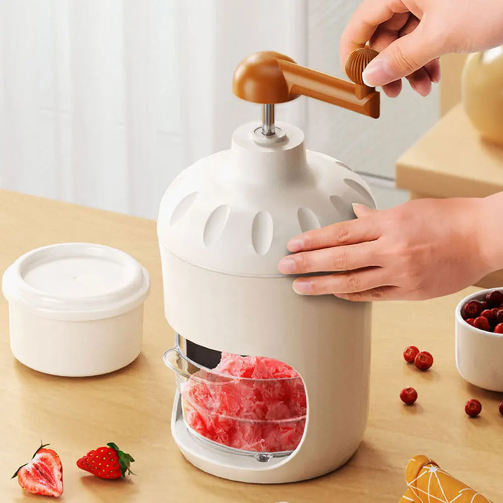 Manual Shaved Ice Machine Lightweight Mini Rotary Ice Shaving Machine ,Crushed Ice Maker