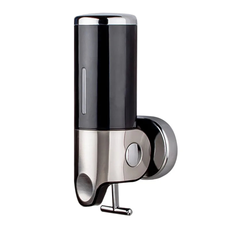 500ML Shampoo Soap Liquid Dispenser Single/Double/Triple Wall Mounted Square Manual Shower Shampoo Liquid Dispenser