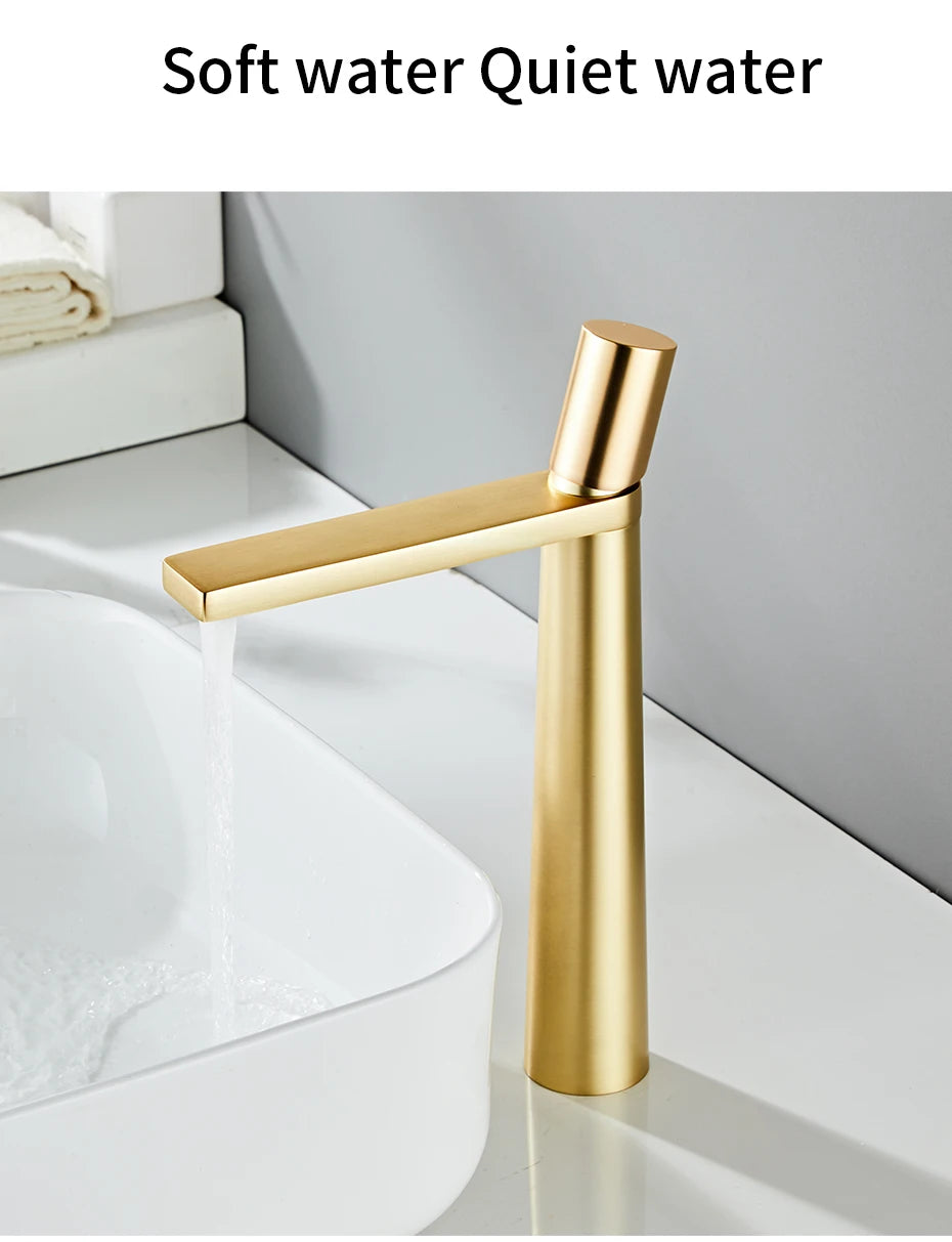 Basin Faucet Brass Mixer ,Black/Chrome Wash basin Faucet Single Handle Hot and Cold