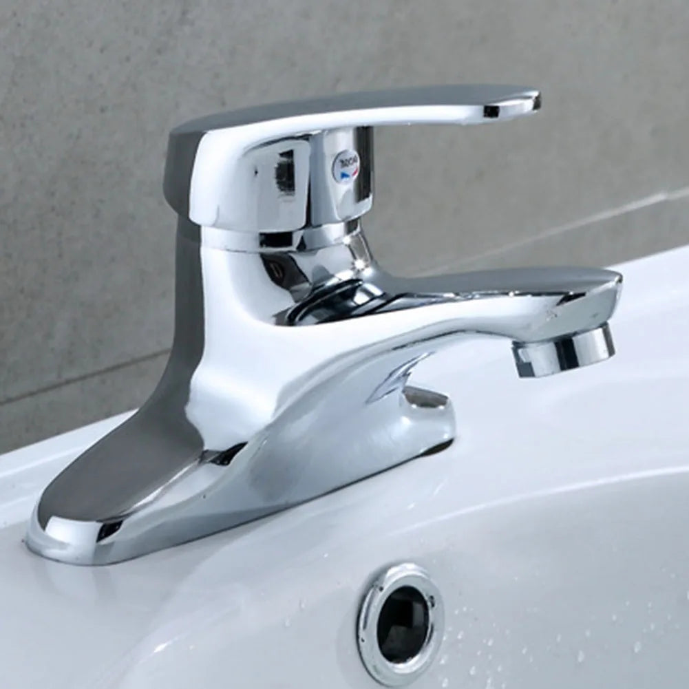 Bathroom Faucet Double-Hole Basin Hot And Cold Water Faucet