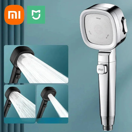 Shower Booster Showerhead Powerful Booster Modes Handheld Showers Head
