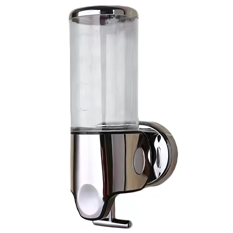 500ML Shampoo Soap Liquid Dispenser Single/Double/Triple Wall Mounted Square Manual Shower Shampoo Liquid Dispenser