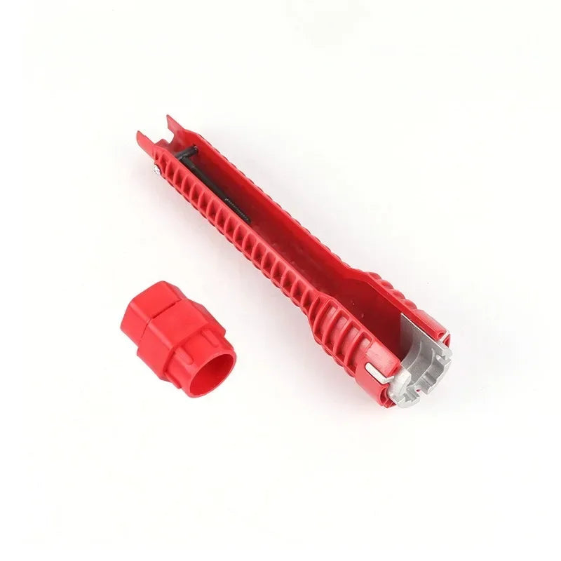 8 in 1 Anti-Slip Flume Socket Wrench Nut Remover for Sink Repair Bathroom Faucet Assembly Plumbing Installation Hand Tool