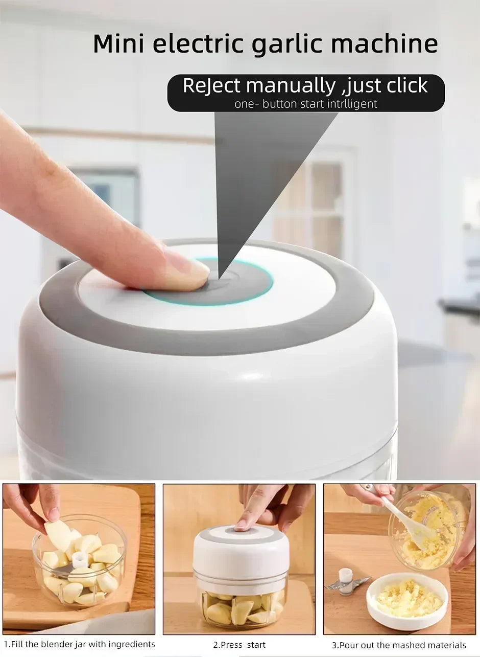 USB Kitchen Chopper ,One-Touch Operation
