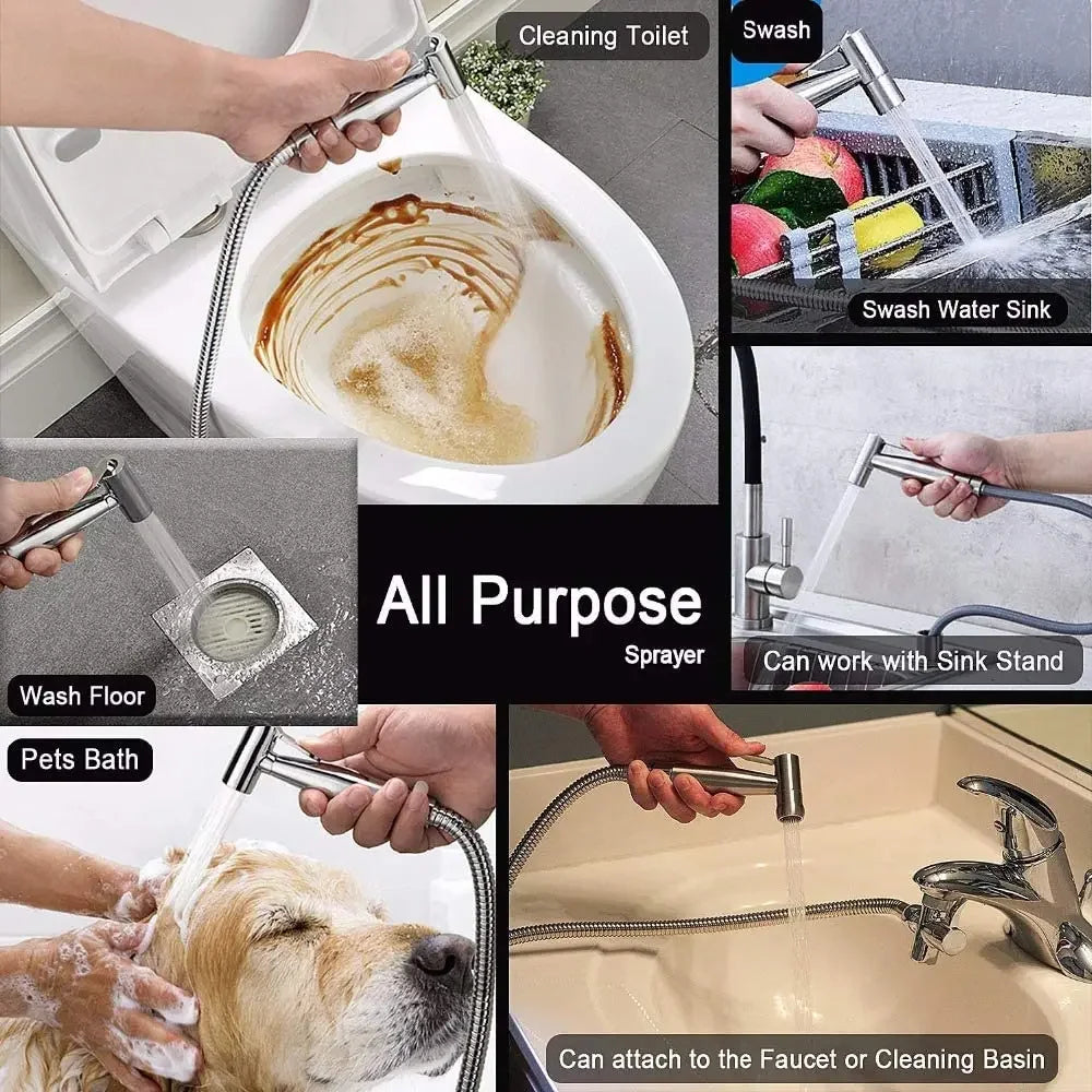 Sprayer Gun Hand Protable Toilet Bidet Holder