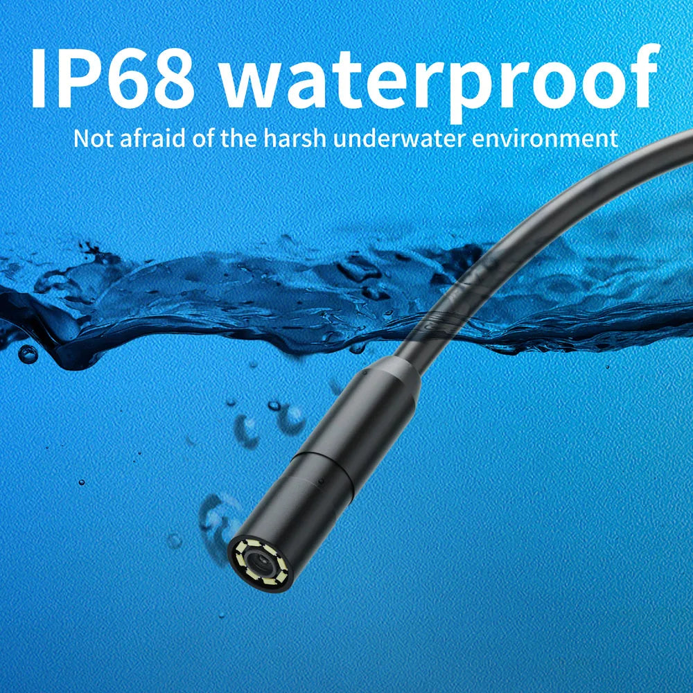 Industrial Endoscope Camera for iOS System HD 960P Waterproof Inspection Sewer Borescope Camera