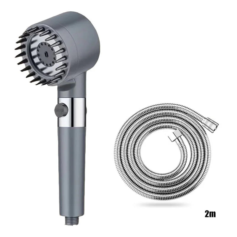 Three Speed Adjustment Bathroom Supplies Head Massage Portable Shower