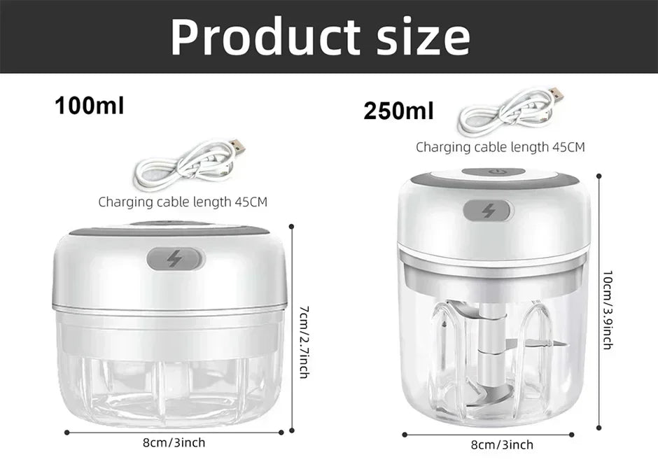 USB Kitchen Chopper ,One-Touch Operation